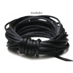 4-20 Metres Catwalk Black Rattail Silky Satin Cord 2mm ~ Ideal For Kumihimo, Macrame, Braiding & Shamballa Designs ~ Craft Essentials